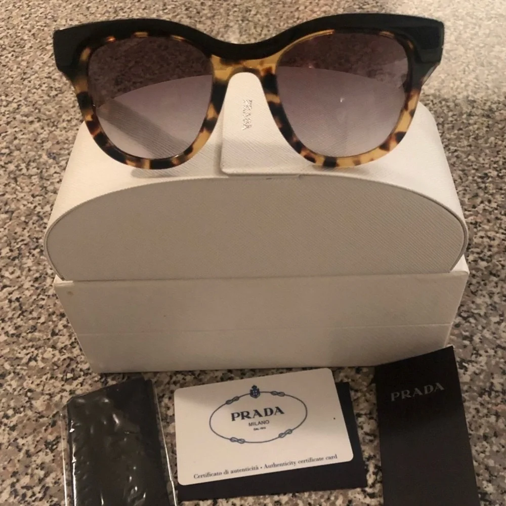 Prada Tortoise Shell Sunglasses